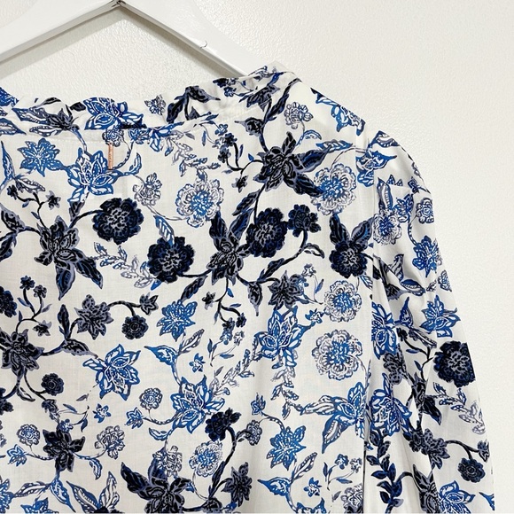 Misa Maya Mini Dress Menara Petals Blue Floral Size Small - Picture 8 of 11